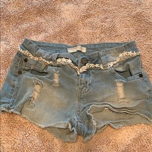 Blue jean shorts. Small!